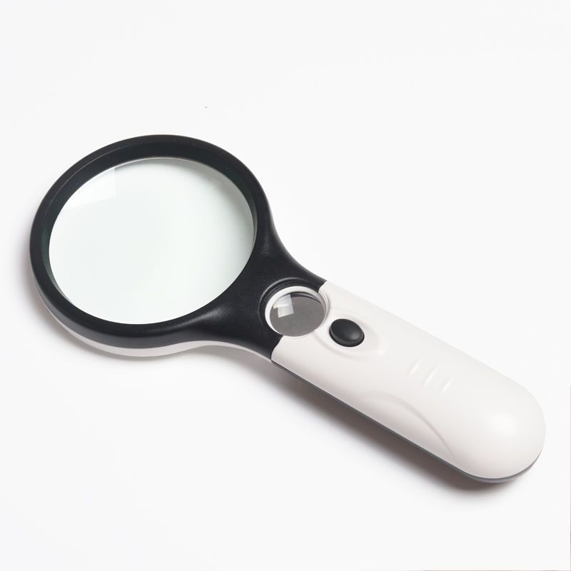 LED φωτιζόμενος φορητός μεγεθυντικός φακός για ανάγνωση εφημερίδων, περίπου 15× μεγέθυνση; κατάλληλος για ηλικιωμένους, φοιτητές και παιδιά.