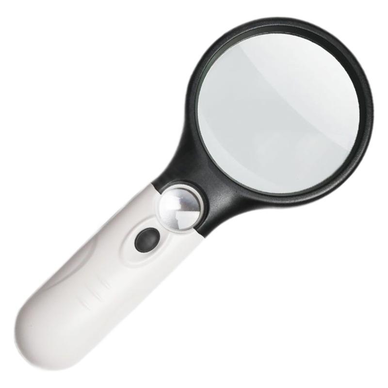 LED φωτιζόμενος φορητός μεγεθυντικός φακός για ανάγνωση εφημερίδων, περίπου 15× μεγέθυνση; κατάλληλος για ηλικιωμένους, φοιτητές και παιδιά.