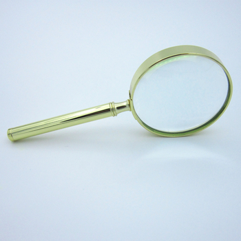 Χειρολαβής μεγεθυντικός φακός από χαλκό και γυαλί, 50x μεγέθυνση, BYQT65MM