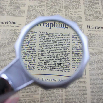 Lupă de mână în formă de umbrelă, cu iluminare cu 6 LED, pentru citire la vârstnici (model 600555)