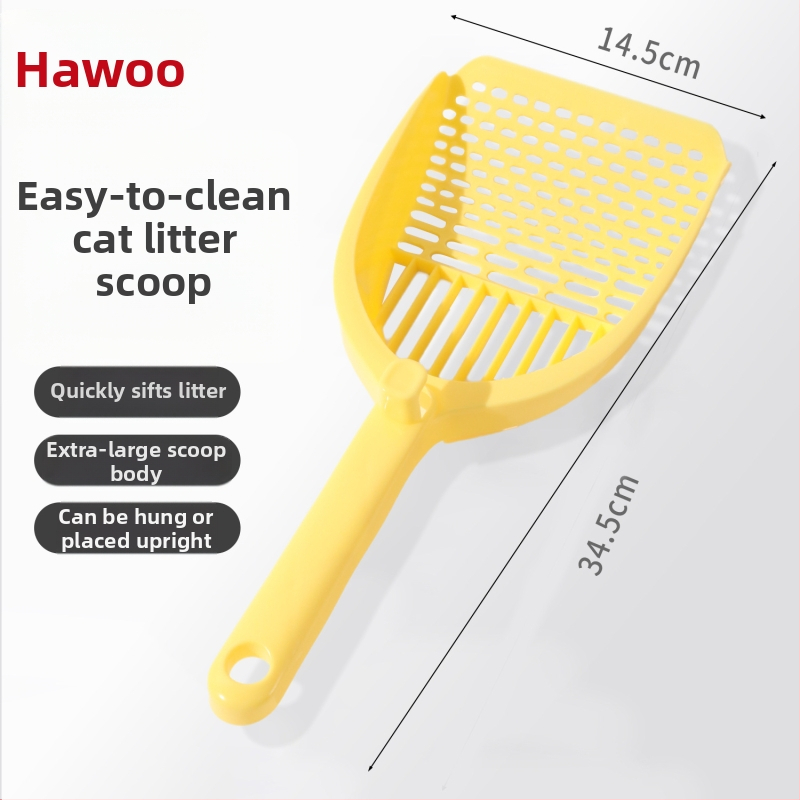 HAWoo lopatka na mačací stelivo - PP materiál, s jemnými otvormi, ľahké čistenie, multifunkčná