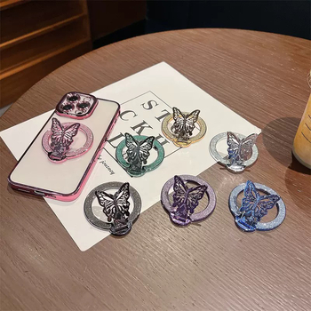 Stalak za telefon s glitter leptir dizajnom i ljepilom na stražnjoj strani