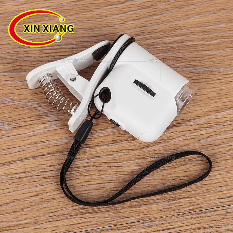 Microscop clip-on pentru telefoane mobile, 55x mărire, iluminare LED, identificare bijuterii și jad