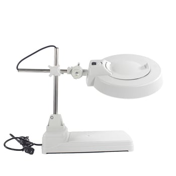 LT-86B lupă optică cu LED pentru birou, suport reglabil, 10× mărire