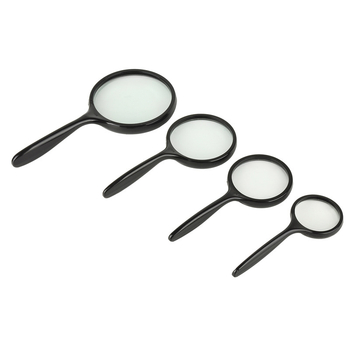 Lupa de mână, mărire 5x, mâner drept, corp din ABS și lentile din sticlă, model Yunchen