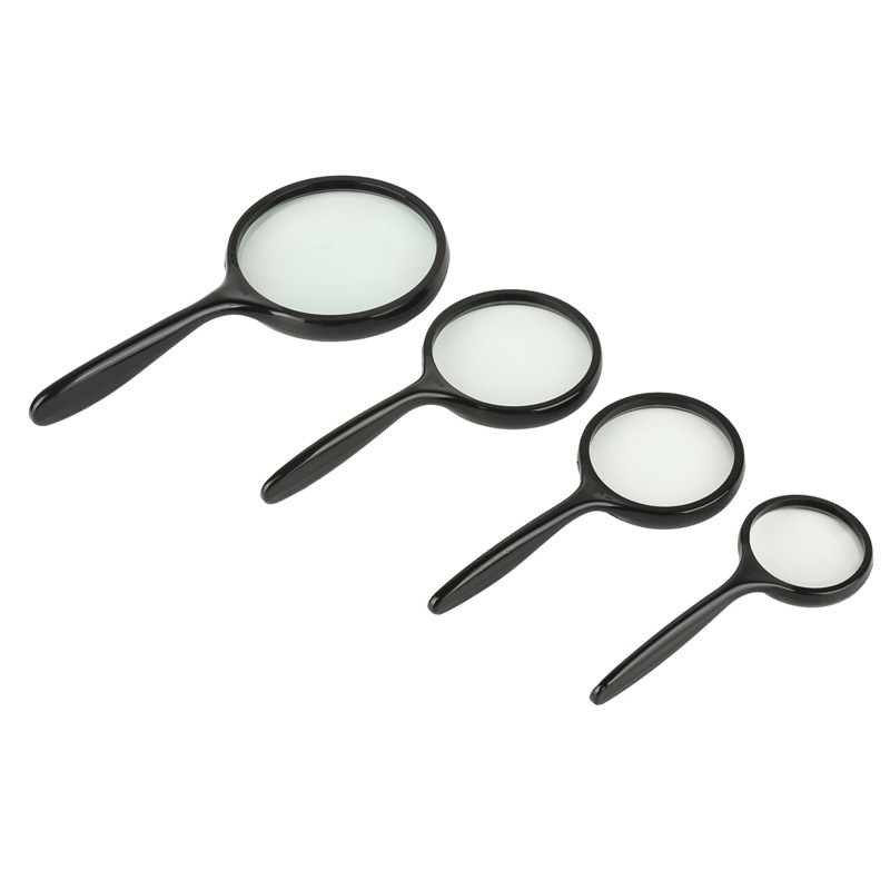 Lupa de mână, mărire 5x, mâner drept, corp din ABS și lentile din sticlă, model Yunchen