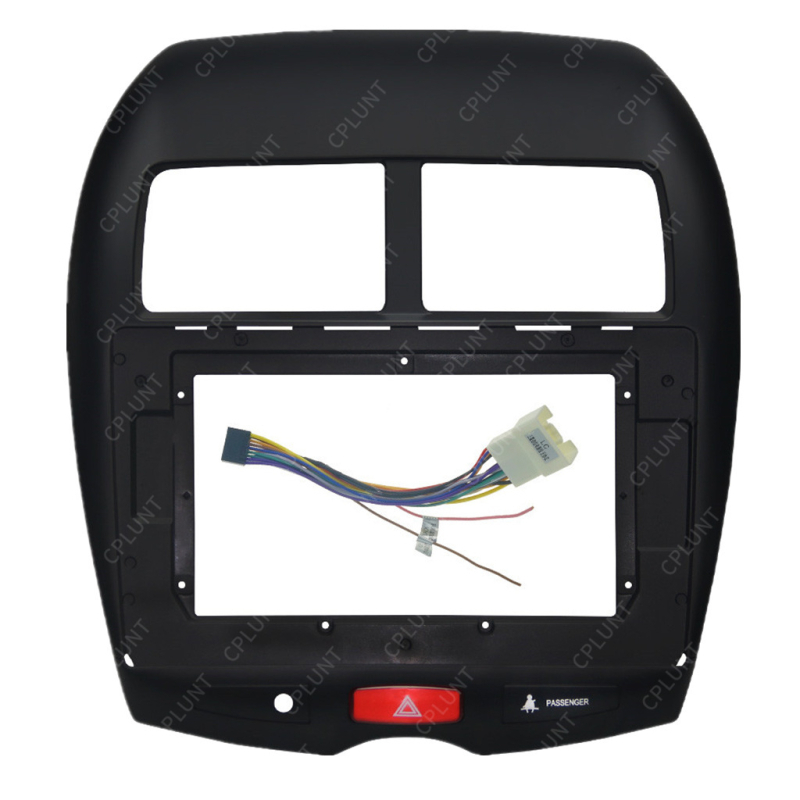 Panou față universal pentru navigație auto compatibil cu Mitsubishi ASX, Outlander, Peugeot 4008 și Citroën C4 • ABS+PC • Modelele 2013–2018 • Greutate 1 kg