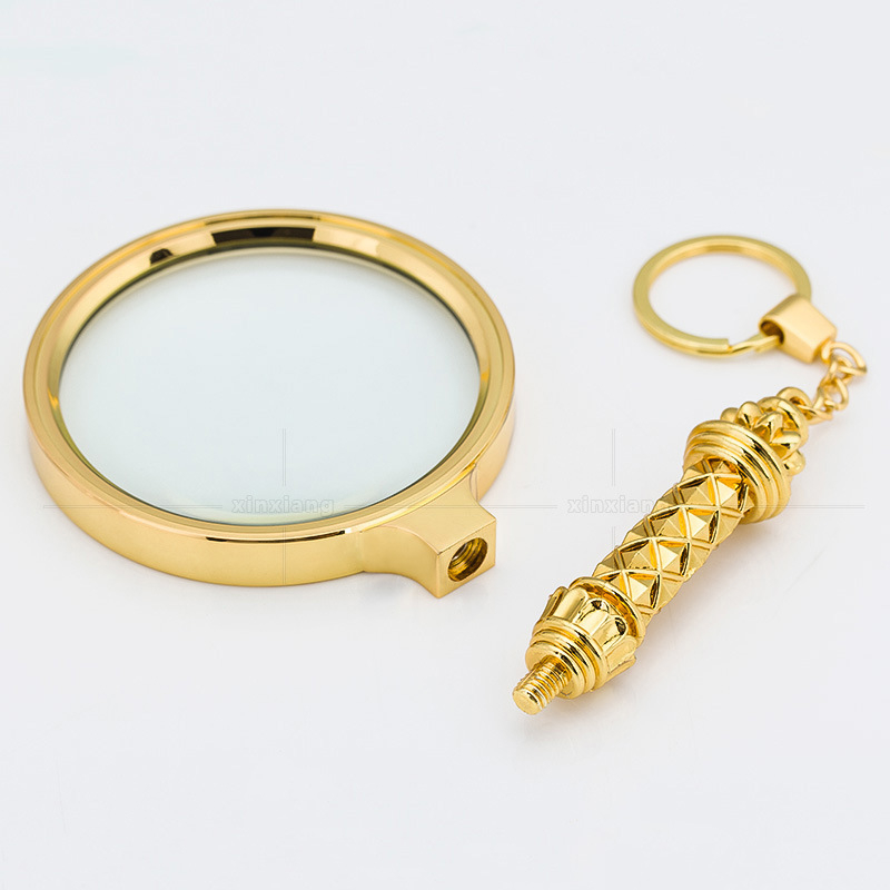 Χειροκίνητος οπτικός μεγεθυντής, 6x μεγέθυνση, κρίκος κλειδιών, φορητή βοήθεια ανάγνωσης για προβολή οθόνης κινητού