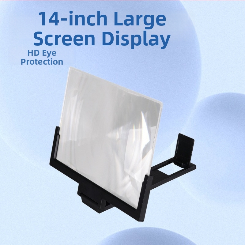 F3 Mobilā tālruņa ekrāna palielinātājs ar vertikālu statīvu, 3–5× palielinājums, plastmasas korpuss, piemērots darbam uz galda, acu aizsardzība un pretatspīdums