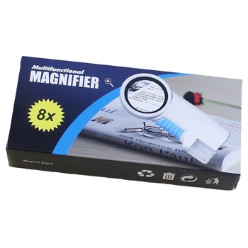 Lupa de mână cu LED pentru citire, cu lanternă încorporată, ideală pentru evaluarea bijuteriilor antice, model 7010
