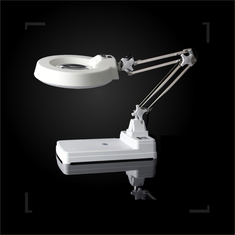 Lupa de birou LT-86C, 20x mărire, diametrul lentilei 127 mm, lentilă din sticlă optic, Siqite