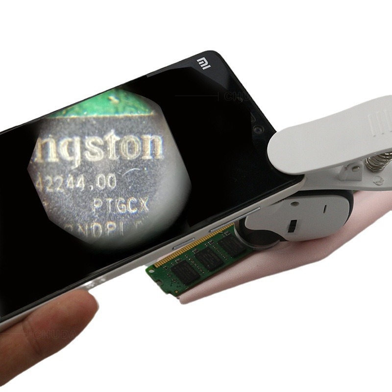 Lupa de mână 55x cu 3 LED, model 7004DB, ABS și lentile acrilice, pentru verificarea bancnotelor, bijuteriilor și antichităților