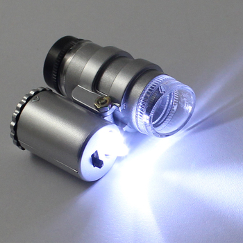 Chuda 45x Prijenosni mini mikroskop za nakit s 2 LED svjetla, model 10081-4