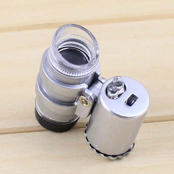 Chuda 45x Prijenosni mini mikroskop za nakit s 2 LED svjetla, model 10081-4