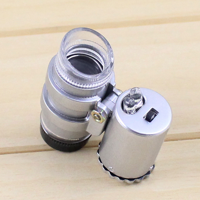 Chuda 45x Prijenosni mini mikroskop za nakit s 2 LED svjetla, model 10081-4