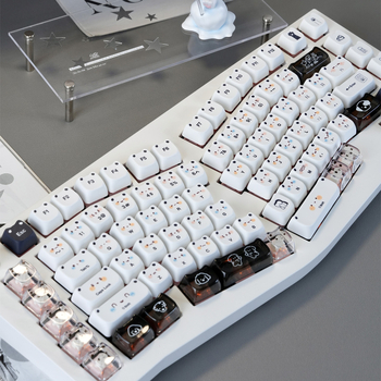 XVX Puppy Dudu set capace taste pentru tastatură mecanică, sublimare, 153 taste, ABS, iluminare RGB, compatibil MX