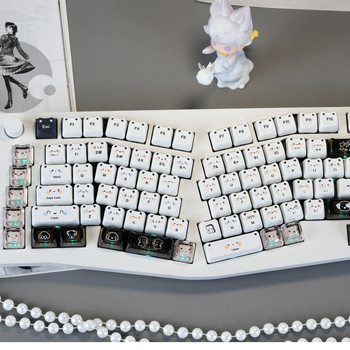 XVX Puppy Dudu set capace taste pentru tastatură mecanică, sublimare, 153 taste, ABS, iluminare RGB, compatibil MX