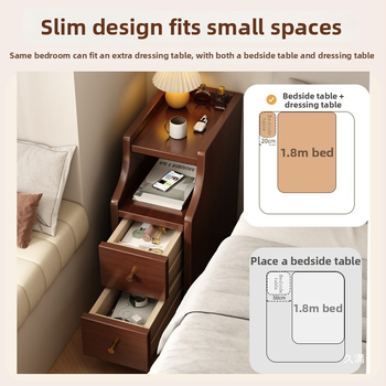 Masīva koka naktsgaldiņš, minimālistisks mūsdienīgs dizains, uzglabāšanas nodalījums, nepieciešama kāju uzstādīšana