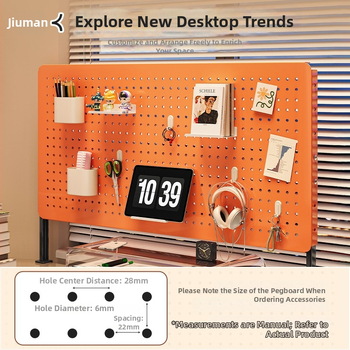 Perforētās plāksnes uzglabāšanas statīvs, uzstādīšana bez urbšanas, vertikāls dizains studentu galdam