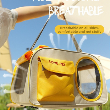 Pārvadāšanas mugursoma kaķiem un suņiem, elpojošs kosmosa kapsulas dizains, liela ietilpība