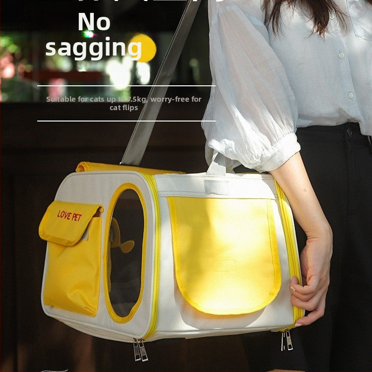 Pārvadāšanas mugursoma kaķiem un suņiem, elpojošs kosmosa kapsulas dizains, liela ietilpība