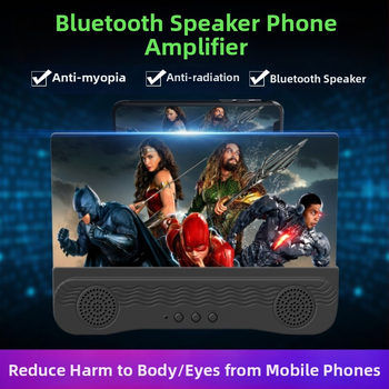 Tālruņa ekrāna palielinātājs ar Bluetooth skaļruni, galda statīvs, 2–3× palielinājums, HD displejs