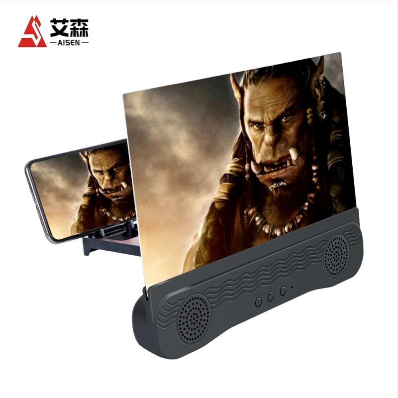 Tālruņa ekrāna palielinātājs ar Bluetooth skaļruni, galda statīvs, 2–3× palielinājums, HD displejs