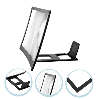 Σταντ Ενίσχυσης Οθόνης Κινητού, Ουδέτερη μάρκα, Υλικό: Πλαστικό + Plexiglass, Υποστήριξη Προσαρμογής