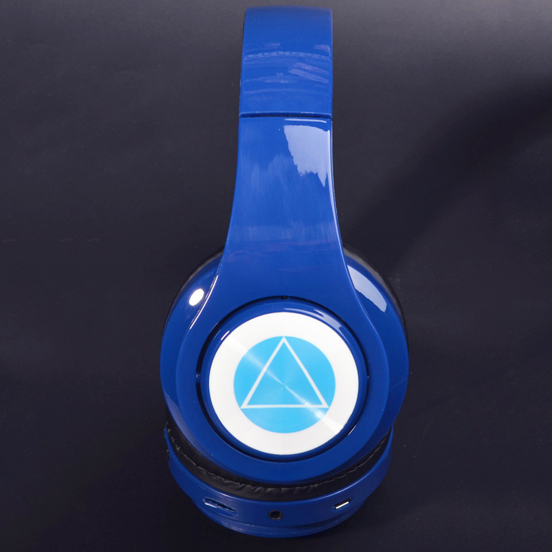 Căști Bluetooth pentru cap, design triunghiular pliabil, stereo, Bluetooth 5.0, rază de 10 m