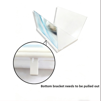 Telefoniekraani suurendaja projektsioonistendiga, 3D HD suurendaja, ultra õhuke, suurendus 1–2x, vaatamise kaugus 1–3 m