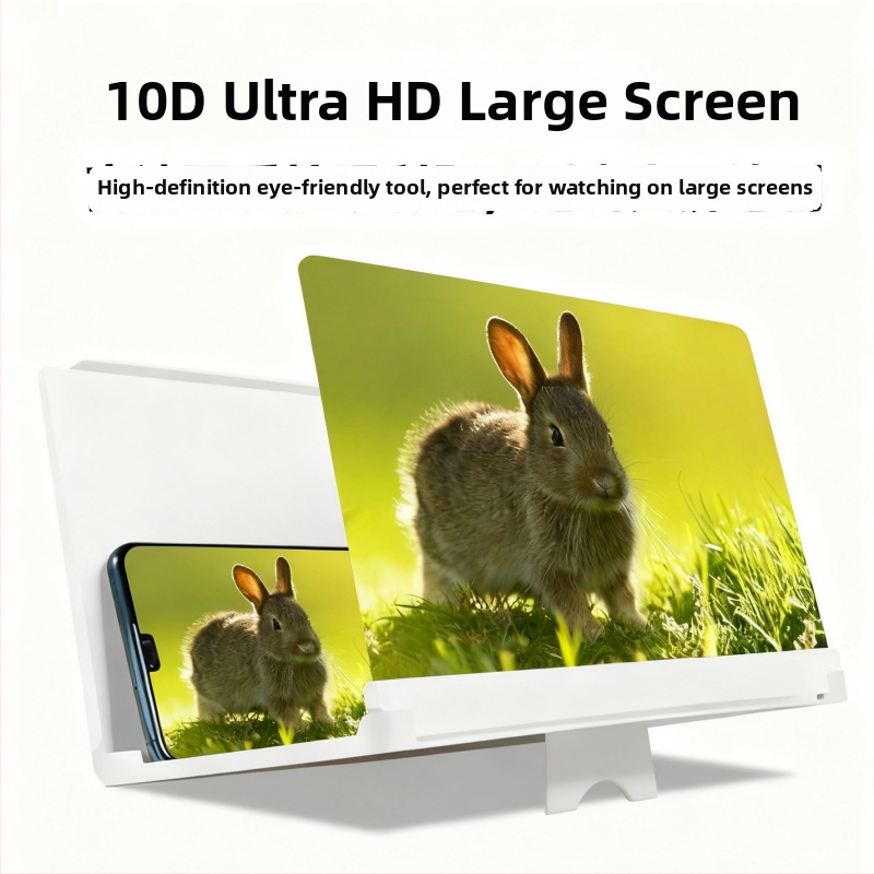 Telefono ekrano didinimo įrenginys su projekciniu stovu, 3D HD didintuvas, ultra plonas, didinimas 1–2x, žiūrėjimo atstumas 1–3 m