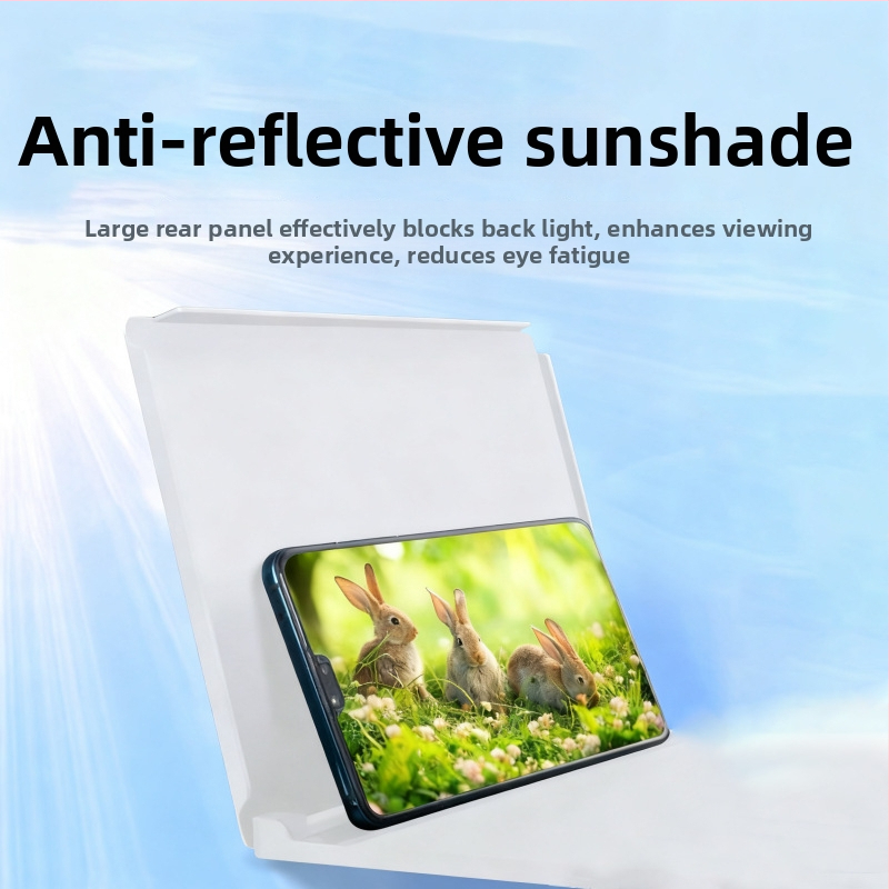 Telefono ekrano didinimo įrenginys su projekciniu stovu, 3D HD didintuvas, ultra plonas, didinimas 1–2x, žiūrėjimo atstumas 1–3 m