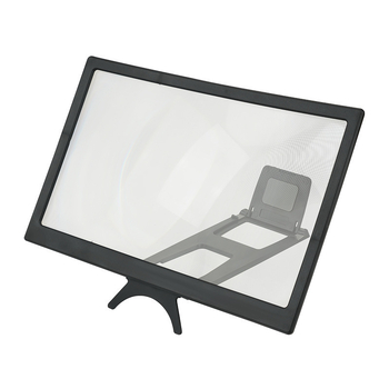 Suport de amplificare a ecranului pentru telefon, cu ecran curbat, design 3D creativ, model T6, bază de birou multifuncțional, din plastic