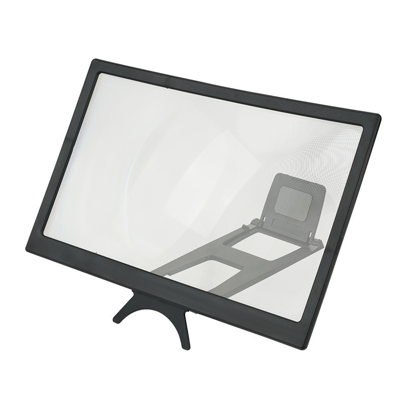 Suport de amplificare a ecranului pentru telefon, cu ecran curbat, design 3D creativ, model T6, bază de birou multifuncțional, din plastic