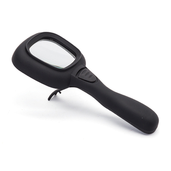 Fukai TH-600558-2 Lupa de mână cu iluminare, 3x mărire, diametrul 65 mm, ABS + lentilă din sticlă