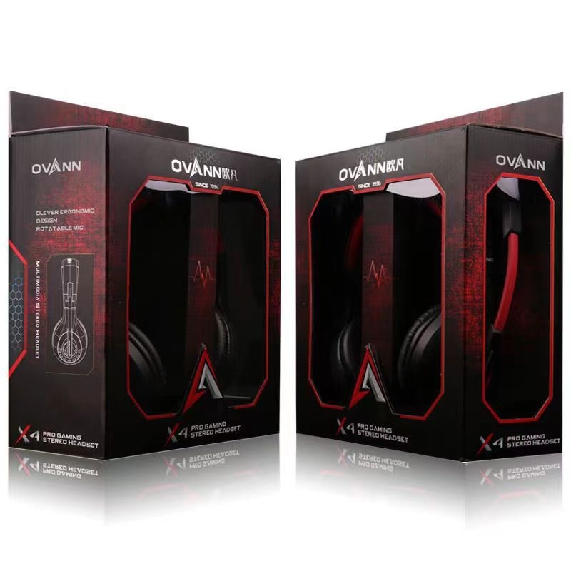 Oufan X4 gaming slúchadlá, káblové, 3,5 mm, 32 Ω, 20–2000 Hz, 40 mm reproduktory, 2,2 m kábel