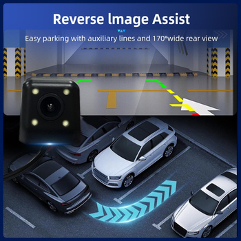 Autó hátulkamerás kamera 720P/1080P felbontás, DC12V tápegység, műanyag ház, SZLELV márka, kompatibilis automata váltóval