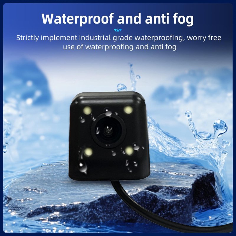 Autó hátulkamerás kamera 720P/1080P felbontás, DC12V tápegység, műanyag ház, SZLELV márka, kompatibilis automata váltóval