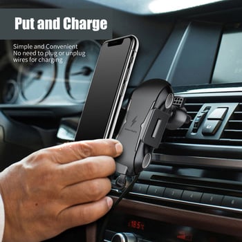 Freedrive Încărcător auto wireless rapid cu senzor de atingere, 10W QC2.0, 1.5A Micro USB, CE/FCC/ROHS