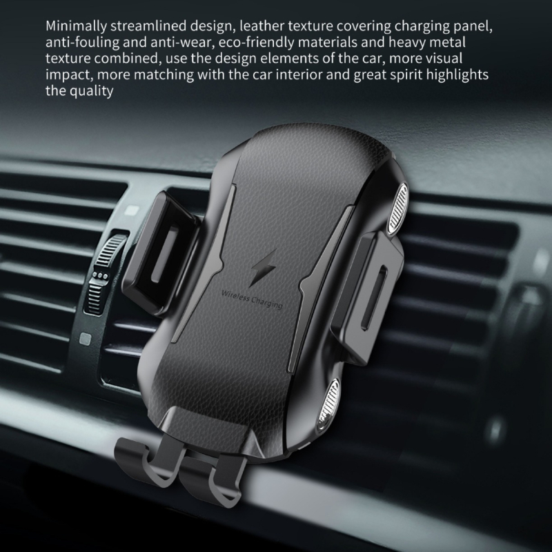 Freedrive Încărcător auto wireless rapid cu senzor de atingere, 10W QC2.0, 1.5A Micro USB, CE/FCC/ROHS