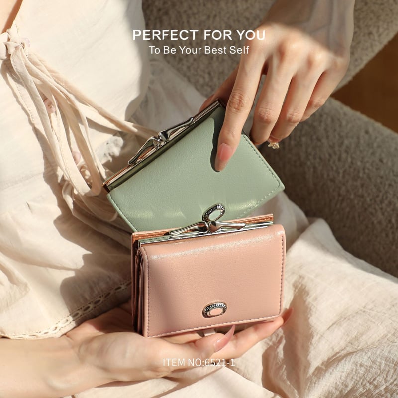 Πορτοφόλι PU, μινιμαλιστικό και κομψό, για καθημερινή χρήση, ελαφρύ και ανθεκτικό στη φθορά, εσωτερική επένδυση πολυεστέρα, επίσημο ιδιωτικό εμπορικό σήμα, κυκλοφορία φθινόπωρο 2025