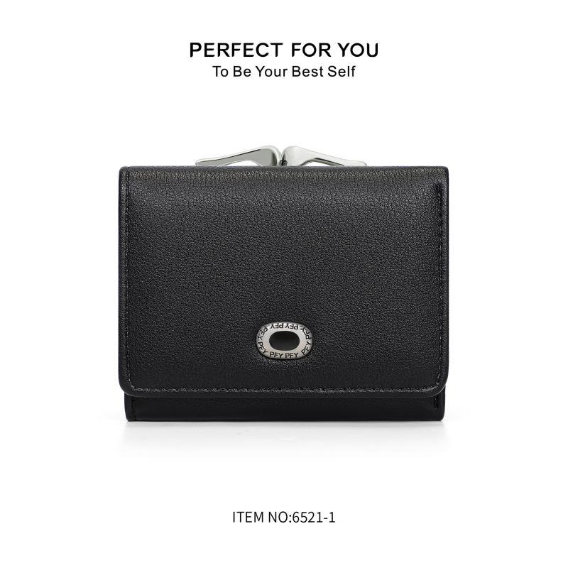 Πορτοφόλι PU, μινιμαλιστικό και κομψό, για καθημερινή χρήση, ελαφρύ και ανθεκτικό στη φθορά, εσωτερική επένδυση πολυεστέρα, επίσημο ιδιωτικό εμπορικό σήμα, κυκλοφορία φθινόπωρο 2025