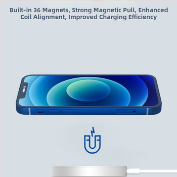MagSafe magnetická nabíjačka pre iPhone 12 a novšie modely — rýchle nabíjanie PD, 15W, 2A