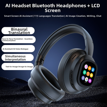Belaidased kaelapaela kõrvaklapid ekraaniga ja AI tõlkega, X1 PRO Bluetooth kõrvaklapid, 10 mm draiverid