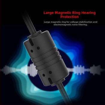 Slúchadlá s potlačením šumu USB, káblové, 50 mm reproduktory, 20–20000 Hz, 32 Ω, 2,8 m kábel, s mikrofónom