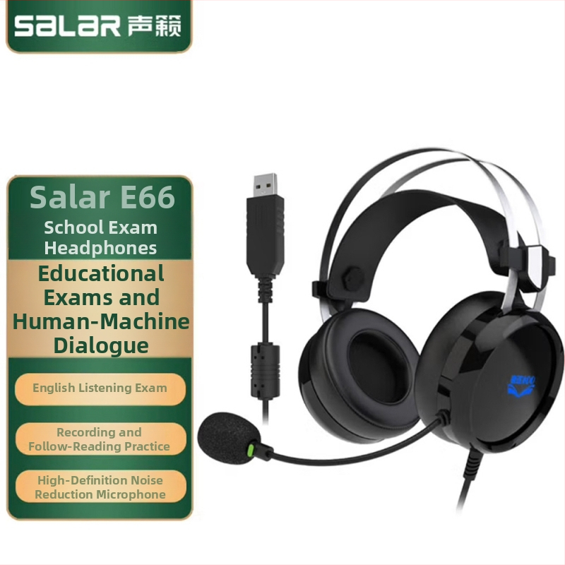 Slúchadlá s potlačením šumu USB, káblové, 50 mm reproduktory, 20–20000 Hz, 32 Ω, 2,8 m kábel, s mikrofónom