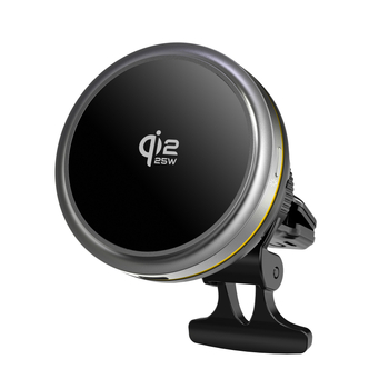 Qi2.2 Μαγνητικός ασύρματος φορτιστής αυτοκινήτου με ψύξη ημιαγωγών, 25W, 3A έξοδος, στήριγμα τηλεφώνου, KC πιστοποιημένο