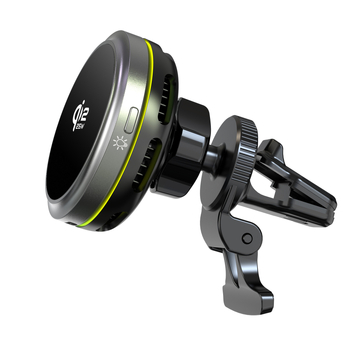 Qi2.2 Μαγνητικός ασύρματος φορτιστής αυτοκινήτου με ψύξη ημιαγωγών, 25W, 3A έξοδος, στήριγμα τηλεφώνου, KC πιστοποιημένο