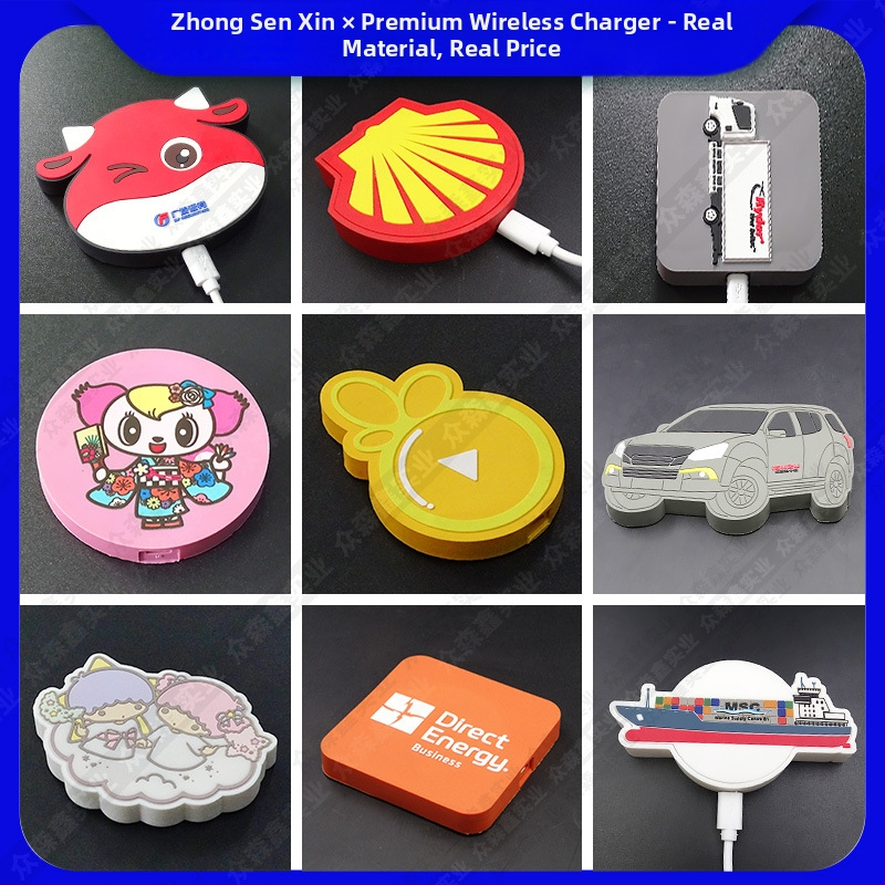 Încărcător wireless cu design păpușă desen animat, pentru birou și utilizare portabilă, încărcare rapidă PD, protocol SCP