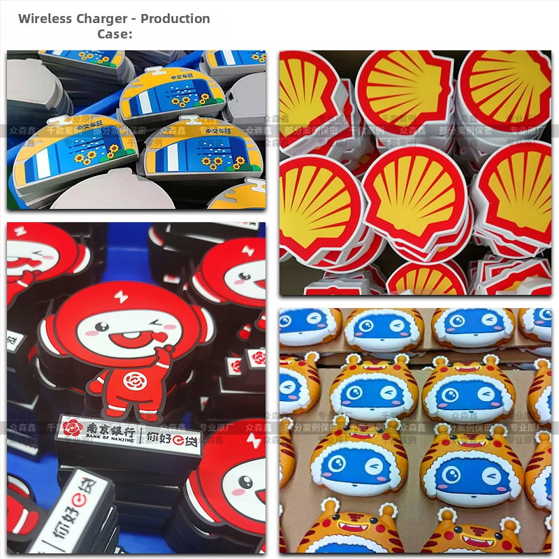 Încărcător wireless cu design păpușă desen animat, pentru birou și utilizare portabilă, încărcare rapidă PD, protocol SCP